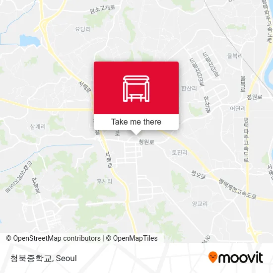 청북중학교 map