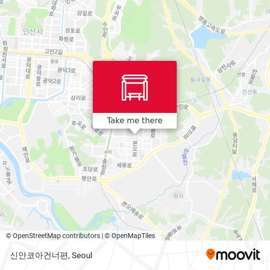 신안코아건너편 map