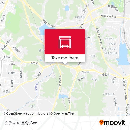 인정아파트앞 map