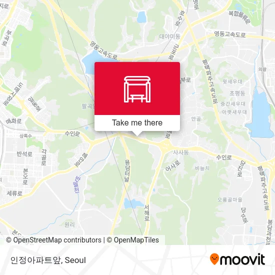 인정아파트앞 map