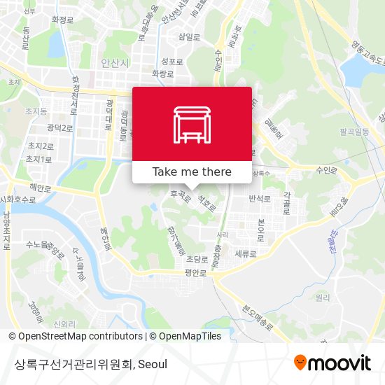 상록구선거관리위원회 map