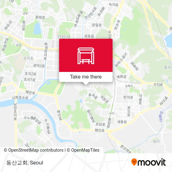 동산교회 map