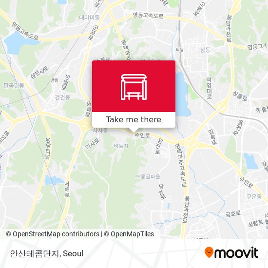 안산테콤단지 map