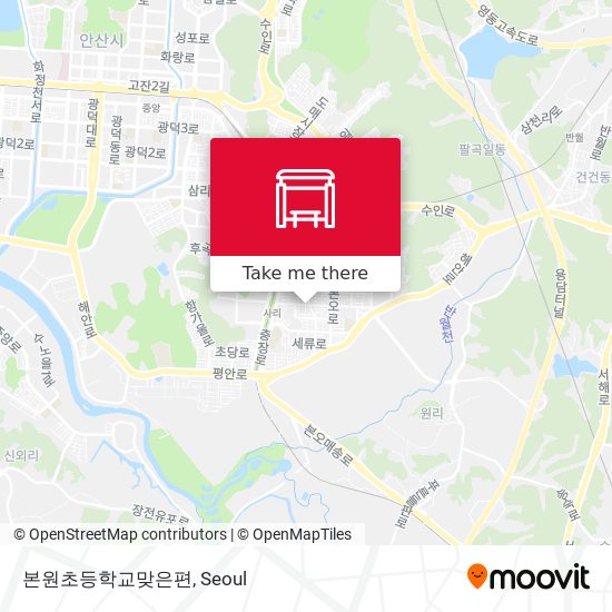 본원초등학교맞은편 map