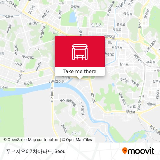 푸르지오6.7차아파트 map