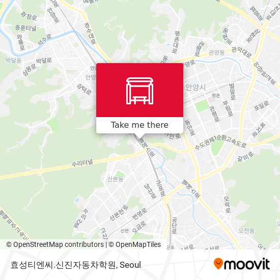 효성티엔씨.신진자동차학원 map