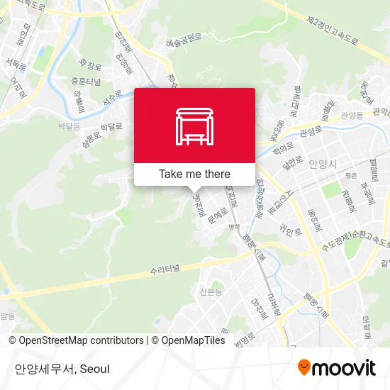 안양세무서 map