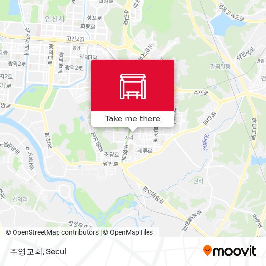 주영교회 map