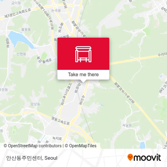 안산동주민센터 map