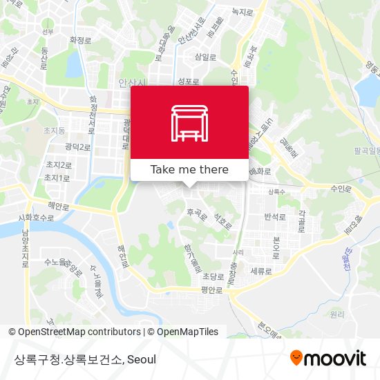 상록구청.상록보건소 map