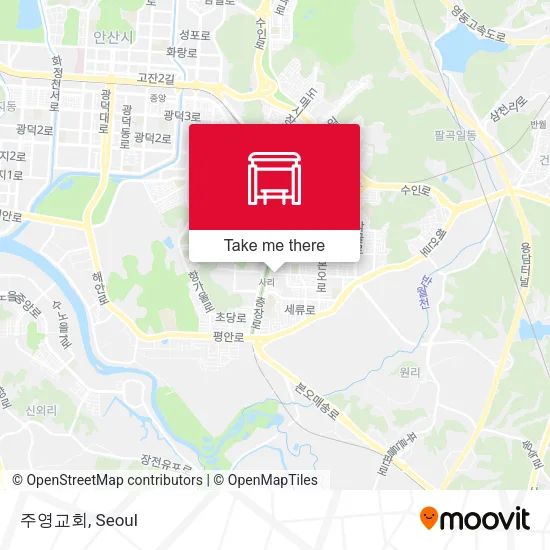 주영교회 map