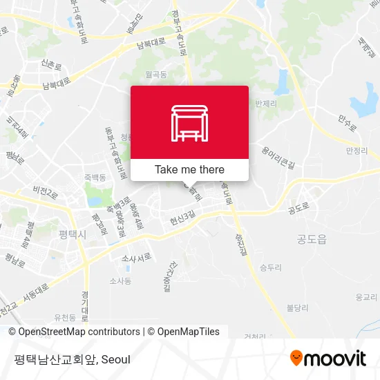 평택남산교회앞 map