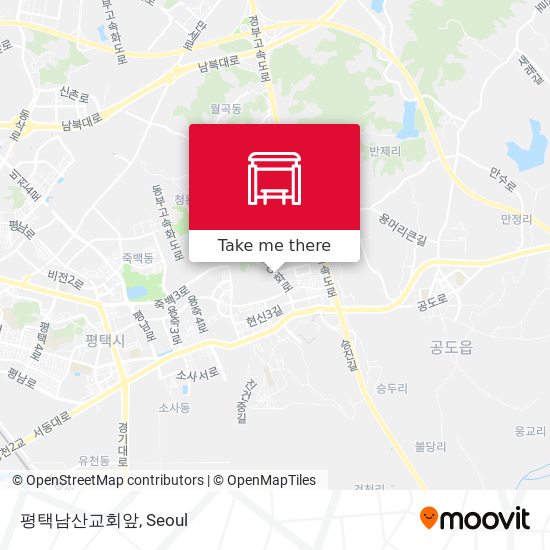 평택남산교회앞 map