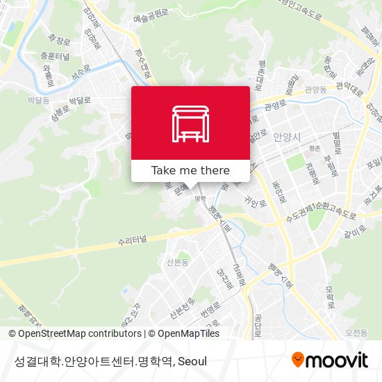 성결대학.안양아트센터.명학역 map