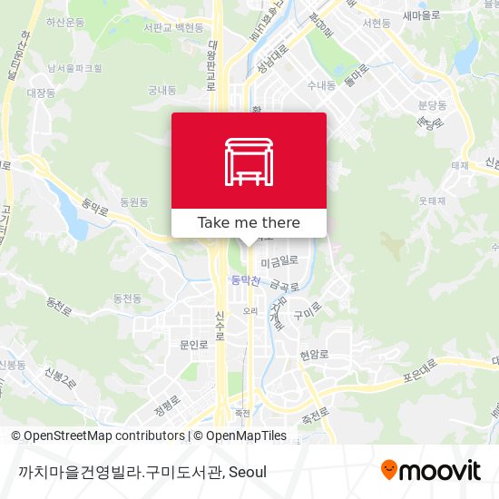 까치마을건영빌라.구미도서관 map