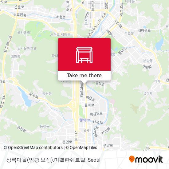 상록마을(임광.보성).미켈란쉐르빌 map