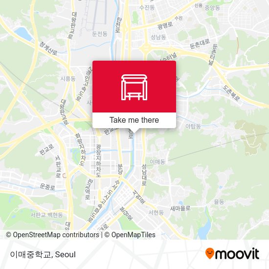 이매중학교 map