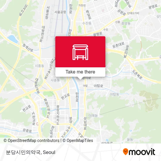 분당시민의약국 map