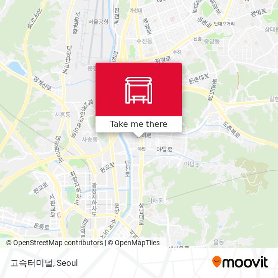 고속터미널 map