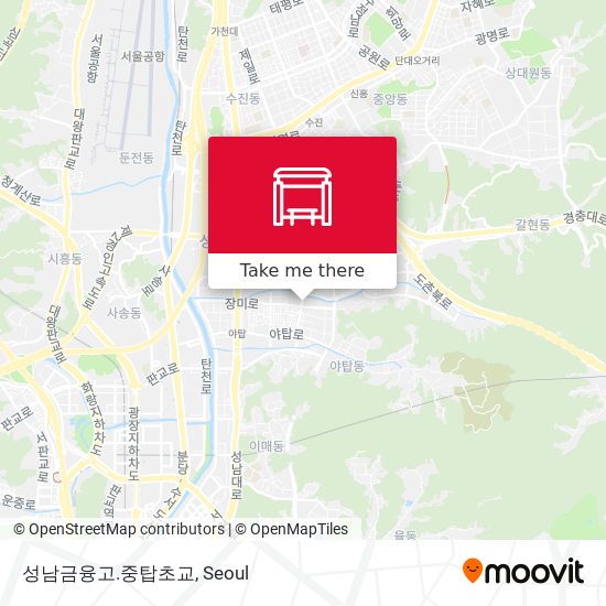 성남금융고.중탑초교 map