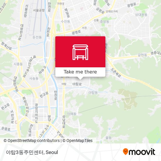 야탑3동주민센터 map
