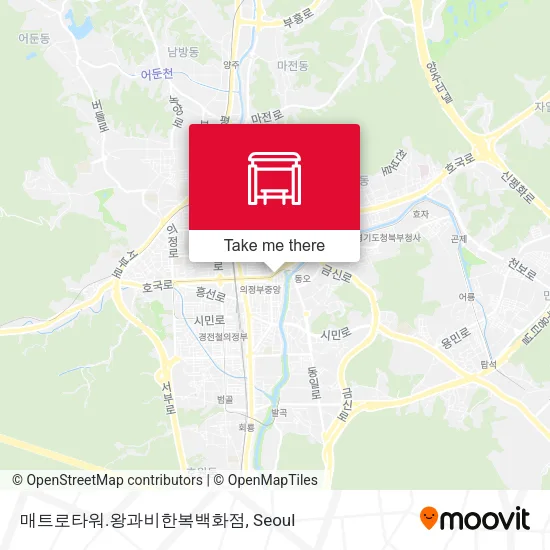 매트로타워.왕과비한복백화점 map