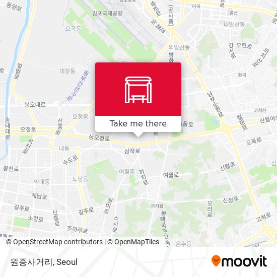원종사거리 map
