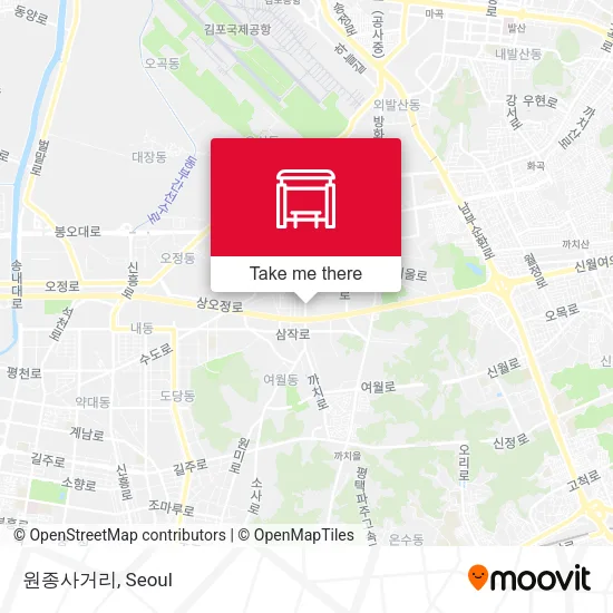 원종사거리 map
