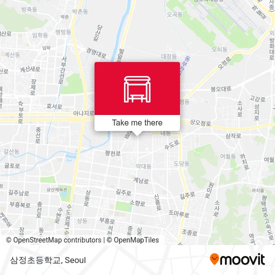 삼정초등학교 map