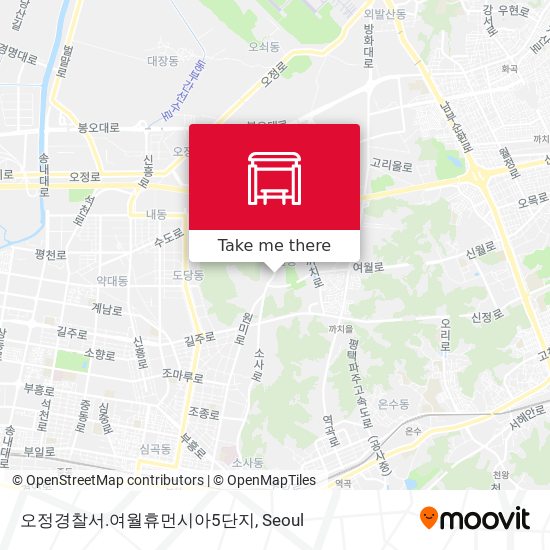 오정경찰서.여월휴먼시아5단지 map