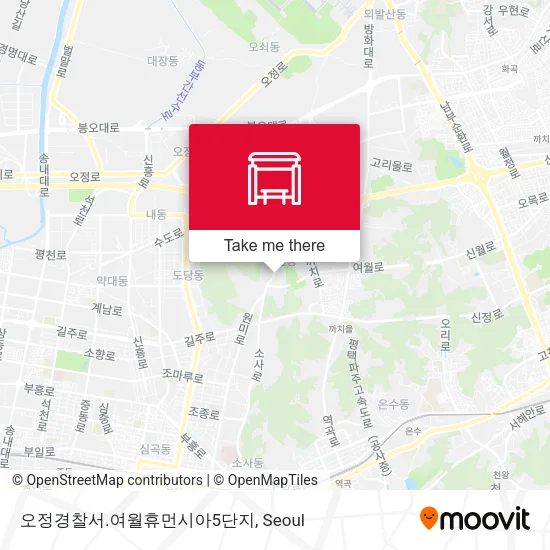 오정경찰서.여월휴먼시아5단지 map