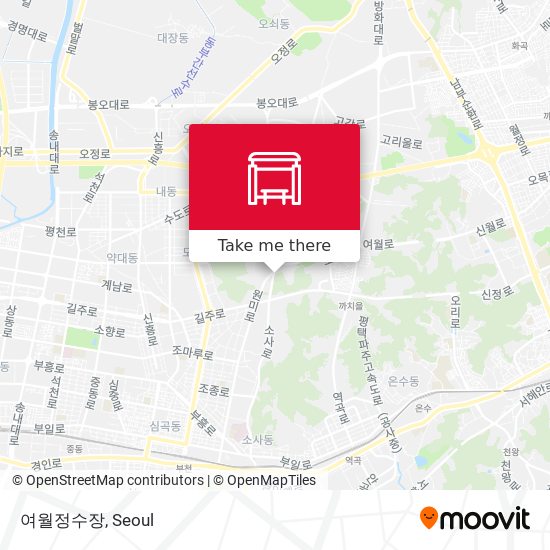 여월정수장 map