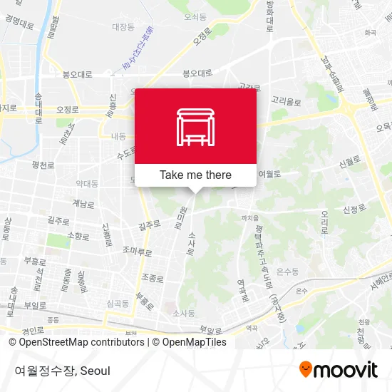 여월정수장 map