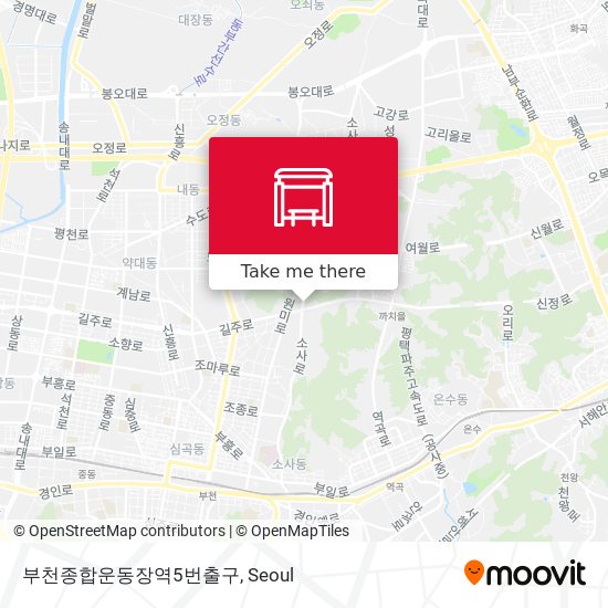 부천종합운동장역5번출구 map
