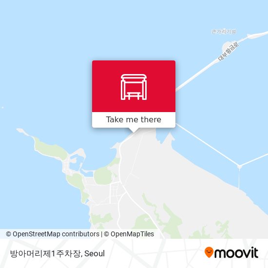 방아머리제1주차장 map
