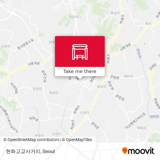 현화고교사거리 map