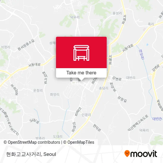 현화고교사거리 map