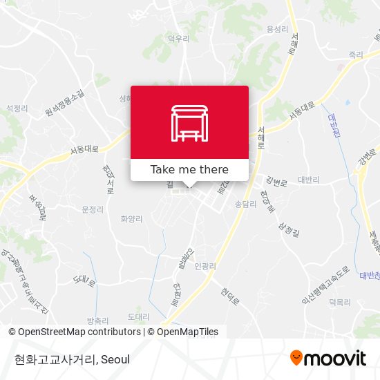 현화고교사거리 map