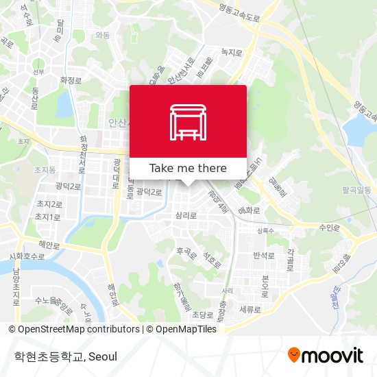 학현초등학교 map
