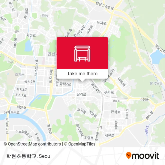 학현초등학교 map
