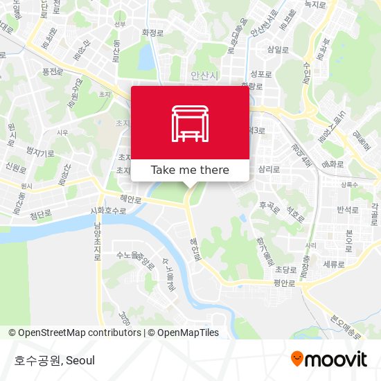 호수공원 map