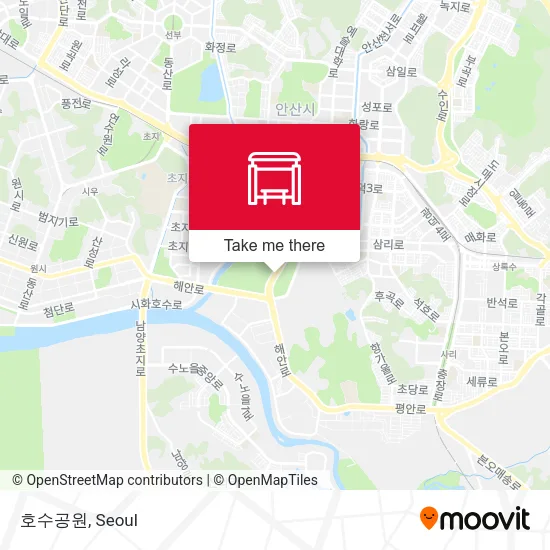 호수공원 map