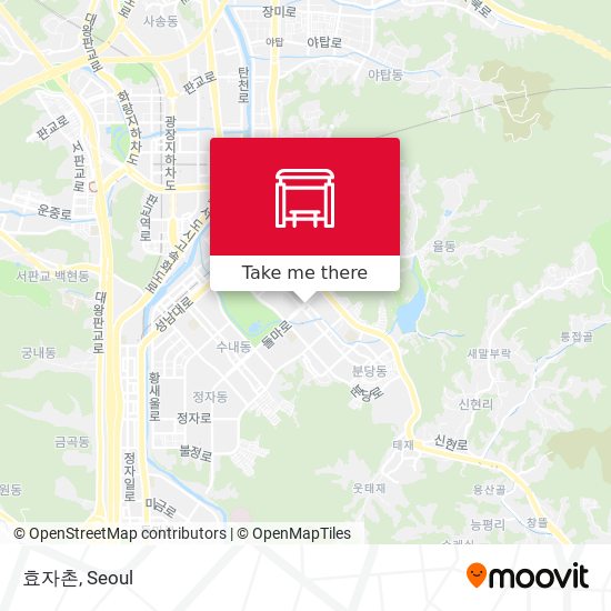 효자촌 map