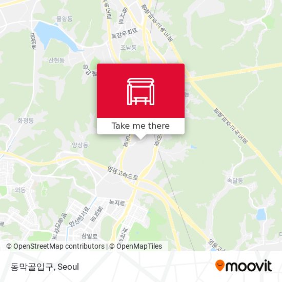 동막골입구 map