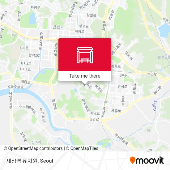 새상록유치원 map