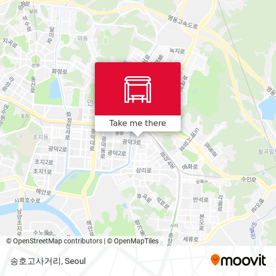 송호고사거리 map