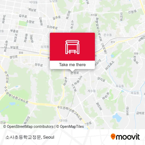 소사초등학교정문 map