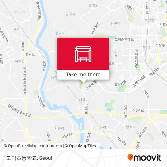 고덕초등학교 map