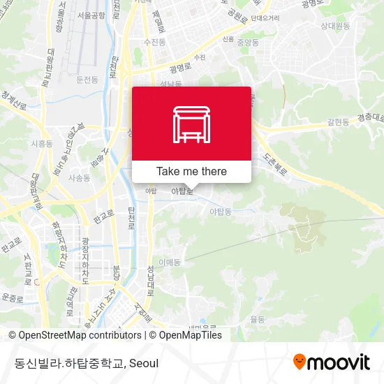 동신빌라.하탑중학교 map