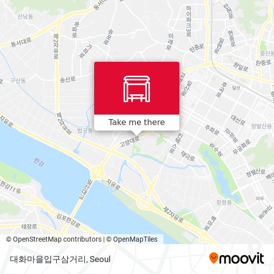 대화마을입구삼거리 map